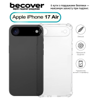 Чохол до мобільного телефона BeCover Anti-Shock Apple iPhone 17 Air Clear (713795)
