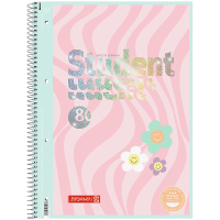 Книга записна Brunnen Коледж-блок А4 Premium Happy Hippie, клітинка 80 аркушів (10-679 28 422)