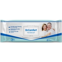 Вологі серветки Dr.Comfort 21*24 см з клапоном 50 шт (8680131207770)