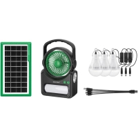 Ліхтар NEWVEW з вентилятором комплект NV-T255 Solar Panel 4500mAh (NWVW-NV-T255-GN)