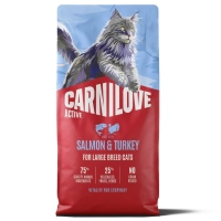 Сухий корм для кішок Carnilove Active Salmon & Turkey Large Breed 6 кг (8595602581665)