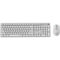 Комплект Gembird Silent Key Pro Business Wireless White (KBS-WMS-01-W-CYRL)