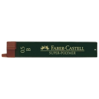 Грифель для механічного олівця Faber-Castell Super-Polymer В (діаметр 0,5 мм), 12 штук у пеналі (16803)