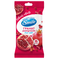 Вологі серветки Smile Daily Гранат 15 шт. (4820048481977)