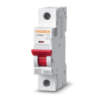 Автоматичний вимикач Videx RS4 RESIST 1п 63А С 4,5кА (VF-RS4-AV1C63)