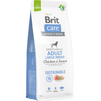 Сухий корм для собак Brit Care Dog Sustainable Adult Large Breed з куркою та комахами 12 кг (8595602558742)