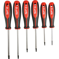 Набір викруток Milwaukee магнітних з тригранною рукояткою TORX 6шт) (4932471809)