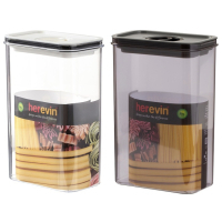 Харчовий контейнер Herevin Canister-Vacuum Lid-White-Black вакумна кришка 2.5 л (161189-000)