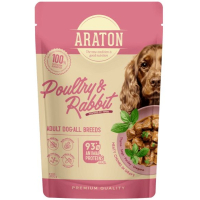 Вологий корм для собак ARATON Adult with Poultry and Rabbit 500 г (ART47955)