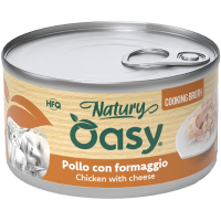 Консерви для котів OASY Wet Natury з куркою та сиром 85 г (8054329514634)