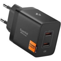 Зарядний пристрій Spigen 2xUSB-C PD 47W black (ACH09457)