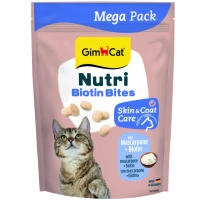 Вітаміни для котів GimCat Nutri Biotin Bites для покращення стану шкіри та шерсті з маскарпоне та біотином 425 г (4002064419695)