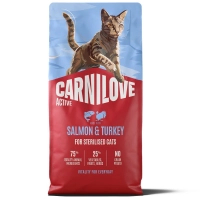 Сухий корм для кішок Carnilove Active Salmon & Turkey Sterilised 6 кг (8595602581566)
