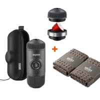 Портативна кавоварка Wacaco Nanopresso + адаптер для капсул та рушники бариста (NanopressoSet1)
