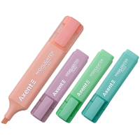 Набір маркерів Axent Highlighter 2537-A, 1-5 мм клиноп., 4 пастельний кольора (2537-80-A)