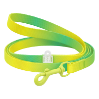 Повідець для котів WAUDOG Nylon Recycled градіент, кольоровий карабін XS салатовий (47115)