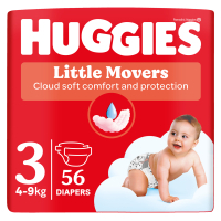 Підгузки Huggies Little Movers 3 (4-9 кг) Jumbo 56 шт (5029053567570)