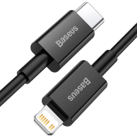 Дата кабель USB-C to Lightning 2.0m 3.0A PD Superior Series Black Baseus (CATLYS-C01)