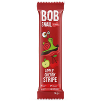 Цукерка Bob Snail Равлик Боб Яблуко-Вишня, страйп, 14 г (4820206080622)