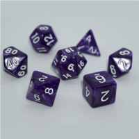 Набір кубиків для настільних ігор Games 7 Days Pearl 7 Dice Set - Dark Purple (g7dpearl04)
