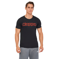 Футболка Kappa T-shirt Mezza Manica Girocollo K1335 Nero con stampa logo pet чорний XL (8032606509702)