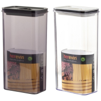 Харчовий контейнер Herevin Canister-Vacuum Lid-White-Black вакумна кришка 3 л (161194-000)