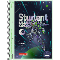 Книга записна Brunnen Коледж-блок А4 Premium Robot Heroes, клітинка 80 аркушів (10-679 28 421)