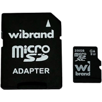 Карта пам'яті Wibrand 256GB microSD class 10 UHS-I U3 (WICDHU3/256GB-A)