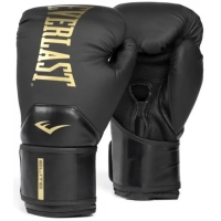 Боксерські рукавички Everlast Elite 2 Boxing Glove P00003270 чорний, золотий 10 унцій (009283623708)