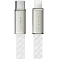 Дата кабель USB 2.0 AM to Lightning 1.2m 30W nylon white Acefast (6974316286240)