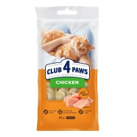Ласощі для котів Club 4 Paws Кремові з куркою 4х15 г (4820269144767)