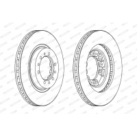 Гальмівний диск FERODO DDF1109