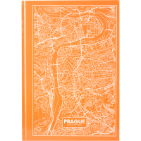 Канцелярська книга Axent Maps Prague А4 в твердій обкладинці 96 аркушів в клітинку Пе (8422-542-A)