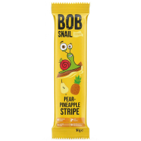 Цукерка Bob Snail Равлик Боб Груша Ананас страйп, 14 г (4820206080912)