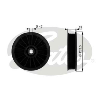 Ролик натягувача ременя Gates T38034