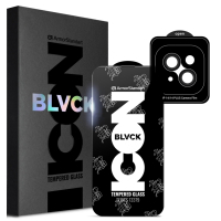 Скло захисне Armorstandart Supreme Plus Black Icon Apple iPhone 14 (ARM68071)