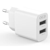 Зарядний пристрій XO L109 12W 2xUSB-A White (L109_White)