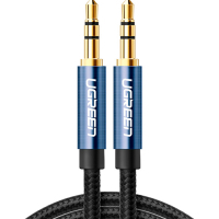 Кабель мультимедійний 3.5mm M to 3.5mm M 1.0m AV112 blue Ugreen (10685)