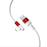 Дата кабель USB 2.0 AM to USB-C 1.0m 90° corner NB152 white XO (6920680872503)