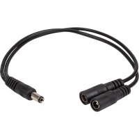 Кабель живлення DC M to 2xDC F 5.5x2.1mm PowerPlant (CA914890)