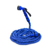 Шланг для поливу Voltronic KY-225B, 7.5-22.5м/75ft, Blue, + розпилювач, насадка на кран, Box (KY-225B)