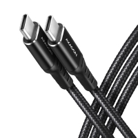 Дата кабель USB-C to USB-C 3.0m v3.2 Gen 1 PD 60W 3A black AXAGON (BUCM3-CM30AB)
