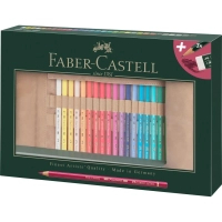 Олівці кольорові Faber-Castell Polychromos 30 кольорів у пеналі "рол" з аксесуарами, 110030 (31344)