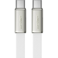 Дата кабель USB-C to USB-C 1.2m 60W 3A nylon white Acefast (6974316286257)