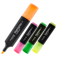 Набір маркерів Axent Highlighter 2537-A, 1-5 мм клиноп., 4 кольора (D2501-40)