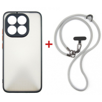 Чохол до мобільного телефона Dengos Case + Cross-body Strap Xiaomi 15T Black+Grey (DG-KM-CCRB-55)