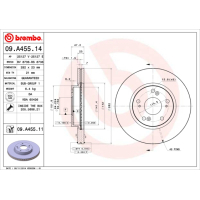 Гальмівний диск Brembo 09.A455.14