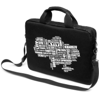 Сумка для ноутбука Vinga 14" NB1402 Black, white print (NB1402UWBK)