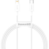 Дата кабель USB-C to Lightning 1.0m 20W Superior Series White Baseus (CATLYS-A02)