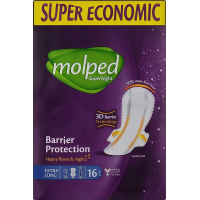 Гігієнічні прокладки Molped SuperNight Extra Long 32 см 16 шт. (8690536829170)